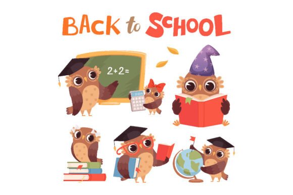 Cartoon Owls: A Versatile Graphic Design Asset for Branding and Marketing