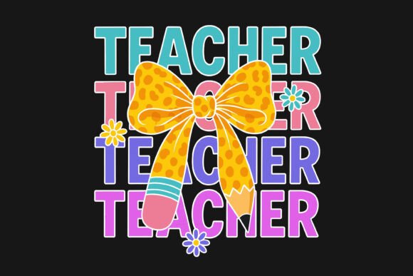 Colorful Leopard Pencil Teacher Bow Review