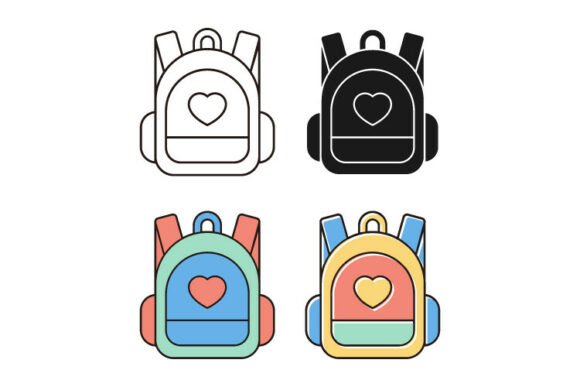 Cute Backpack Icon Set Review