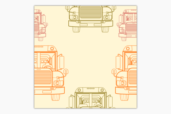 Front View School Bus Outline Pattern Review