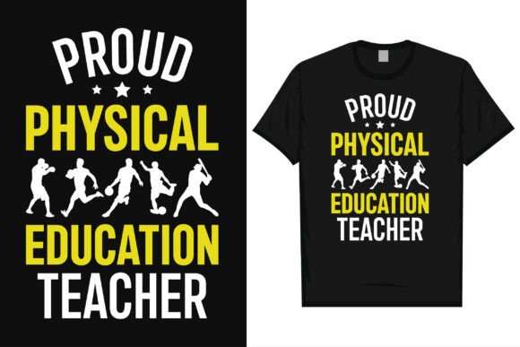 Proud Physical Education Teacher Tshirt - Premium T-Shirt Design