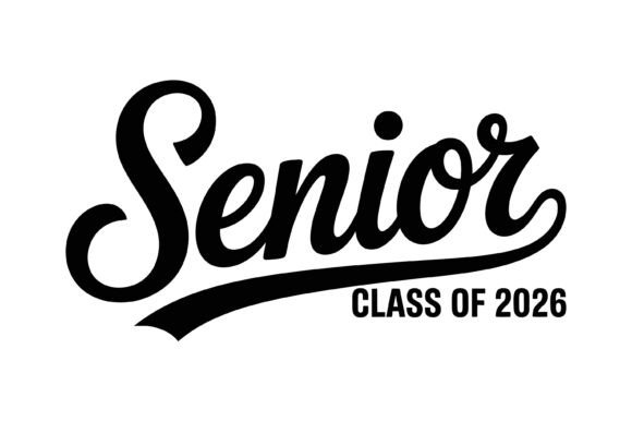 Senior Class of 2026 Typography for Print Templates and Graphics