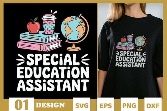 Special Education Teacher Assistant SVG for T-Shirt Designs