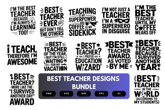 The Best Teacher SVG Bundle for Crafts and Graphics